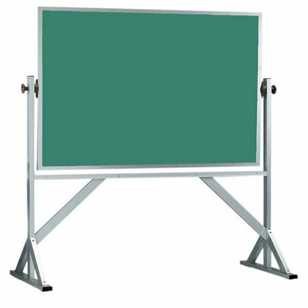 AARCO DC3660G 36in x 60in Green Satin Anodized Aluminum Frame Slate Composition Chalkboard 116DC3660G